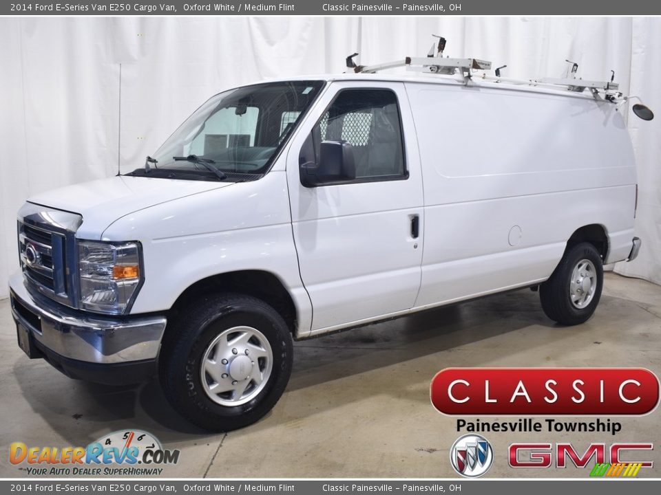 2014 Ford E-Series Van E250 Cargo Van Oxford White / Medium Flint Photo #1