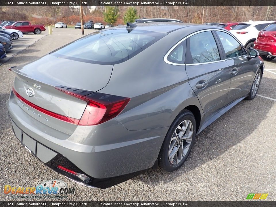 2021 Hyundai Sonata SEL Hampton Gray / Black Photo #2