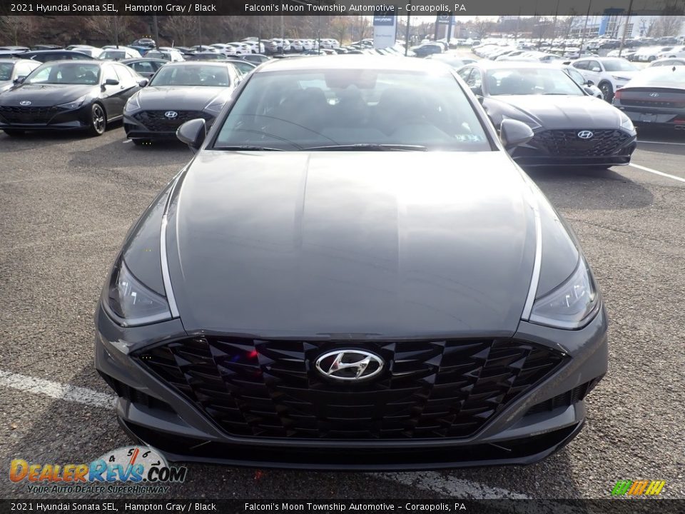 2021 Hyundai Sonata SEL Hampton Gray / Black Photo #4