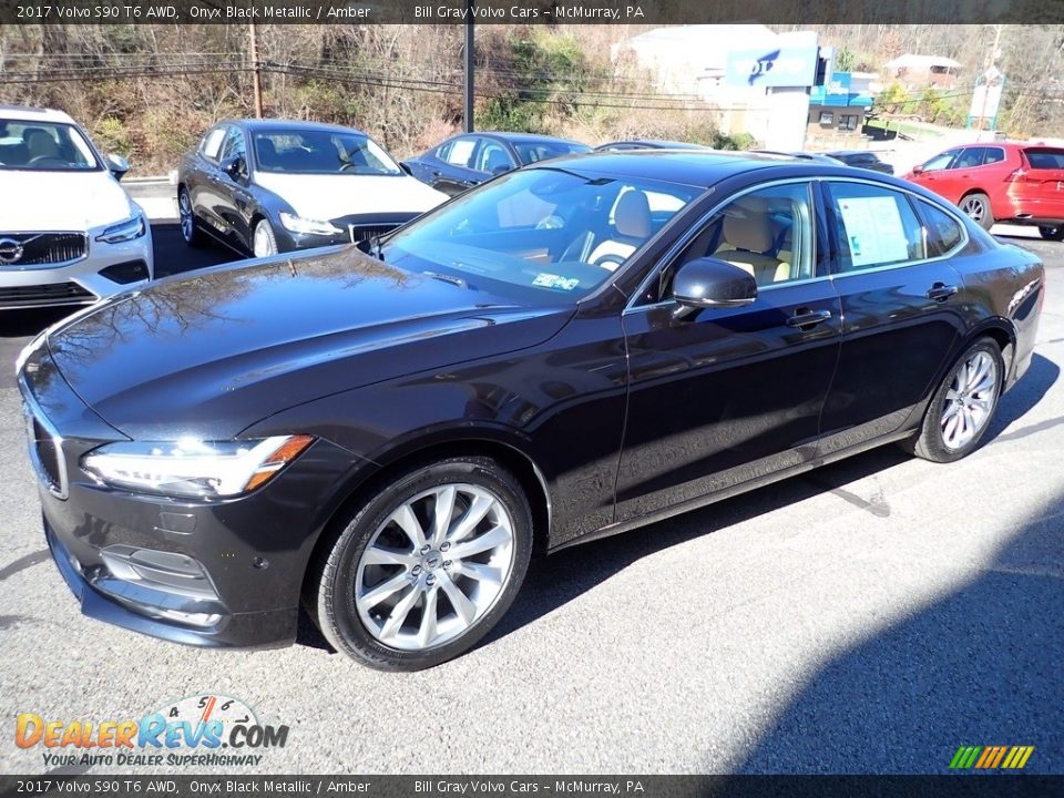 Onyx Black Metallic 2017 Volvo S90 T6 AWD Photo #8