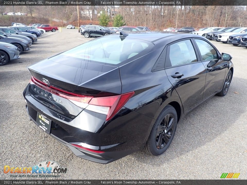 2021 Hyundai Elantra SEL Phantom Black / Medium Gray Photo #2