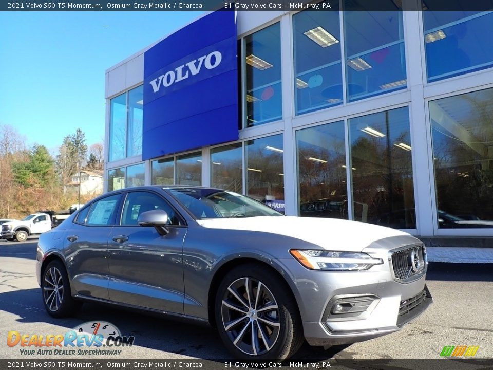 2021 Volvo S60 T5 Momentum Osmium Gray Metallic / Charcoal Photo #1