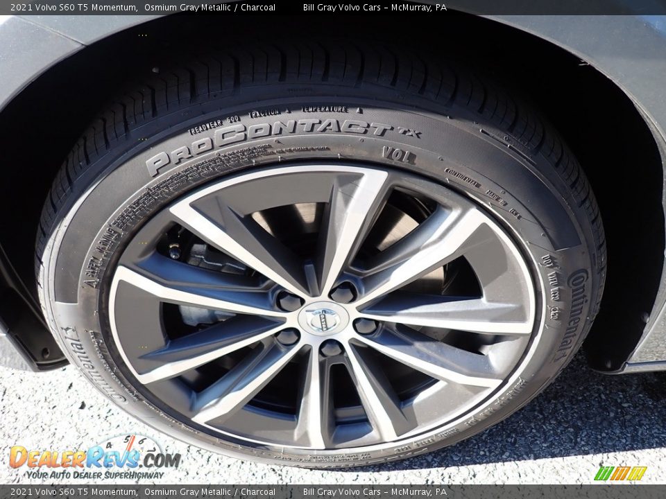 2021 Volvo S60 T5 Momentum Osmium Gray Metallic / Charcoal Photo #6