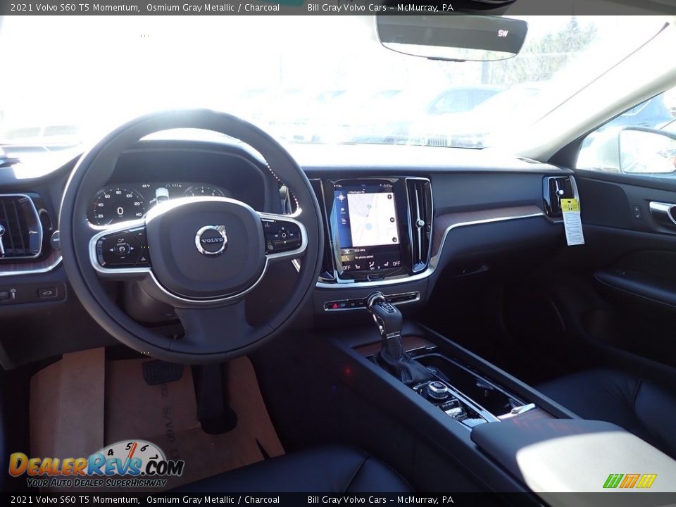 2021 Volvo S60 T5 Momentum Osmium Gray Metallic / Charcoal Photo #9