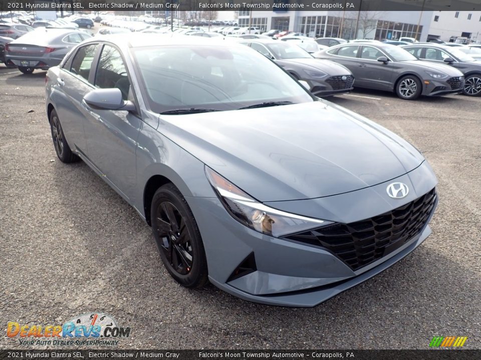 2021 Hyundai Elantra SEL Electric Shadow / Medium Gray Photo #3