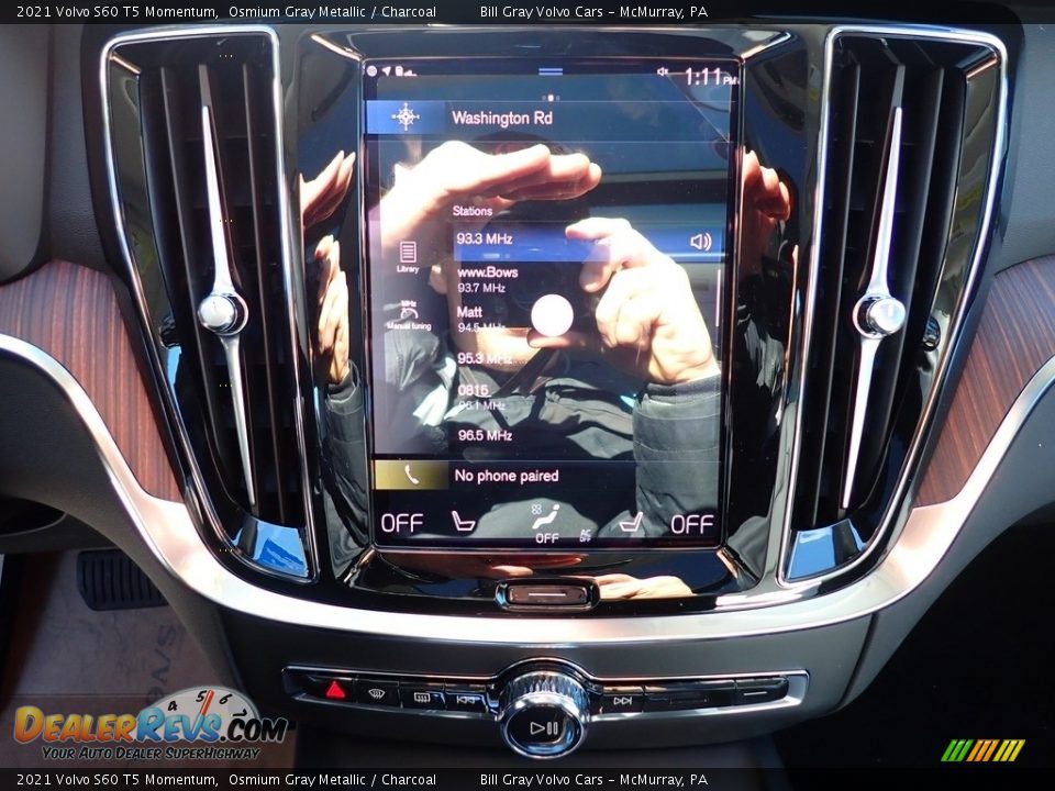 2021 Volvo S60 T5 Momentum Osmium Gray Metallic / Charcoal Photo #15