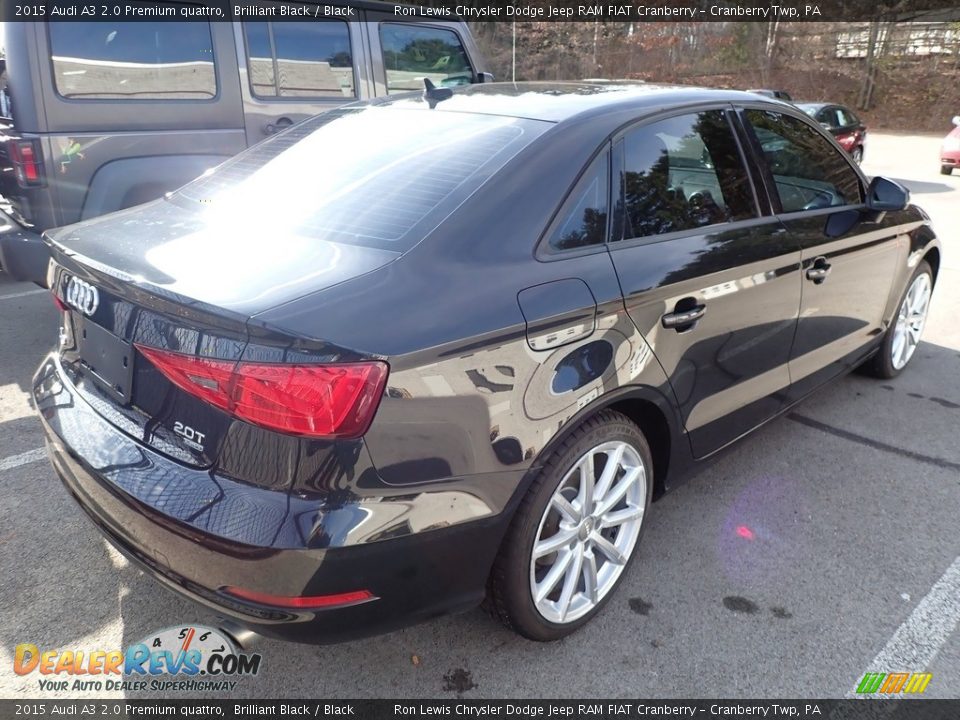 2015 Audi A3 2.0 Premium quattro Brilliant Black / Black Photo #3