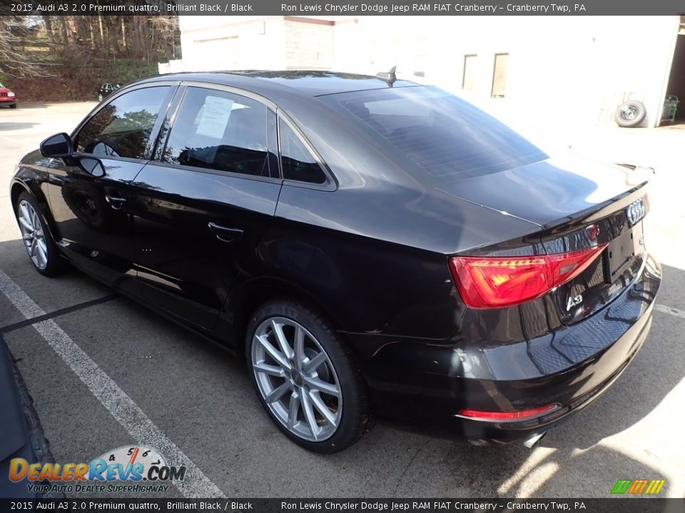 2015 Audi A3 2.0 Premium quattro Brilliant Black / Black Photo #4