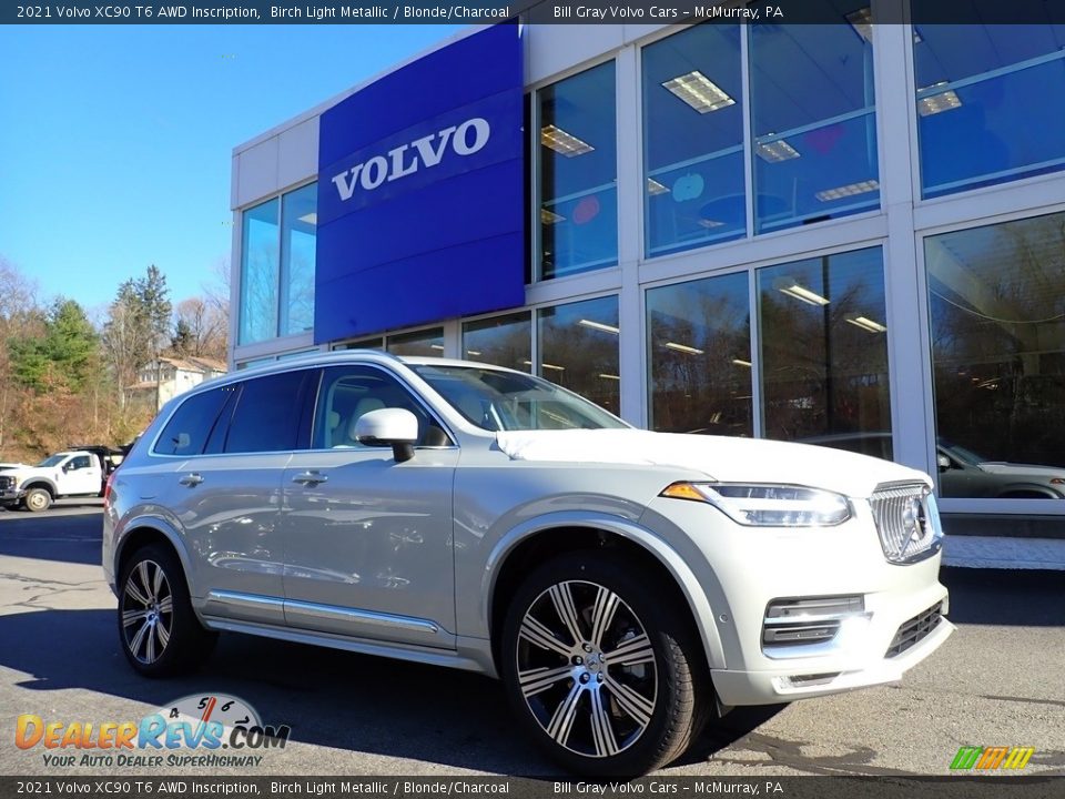 Front 3/4 View of 2021 Volvo XC90 T6 AWD Inscription Photo #1