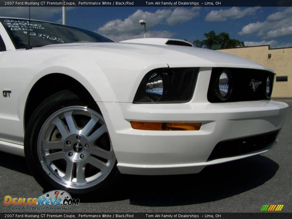 2007 Ford Mustang GT Premium Coupe Performance White / Black/Red Photo #2