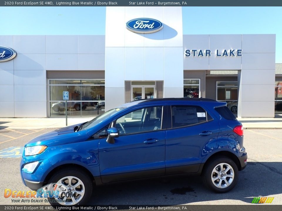 2020 Ford EcoSport SE 4WD Lightning Blue Metallic / Ebony Black Photo #1