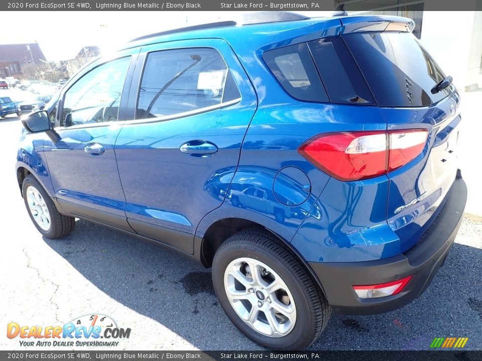 2020 Ford EcoSport SE 4WD Lightning Blue Metallic / Ebony Black Photo #3