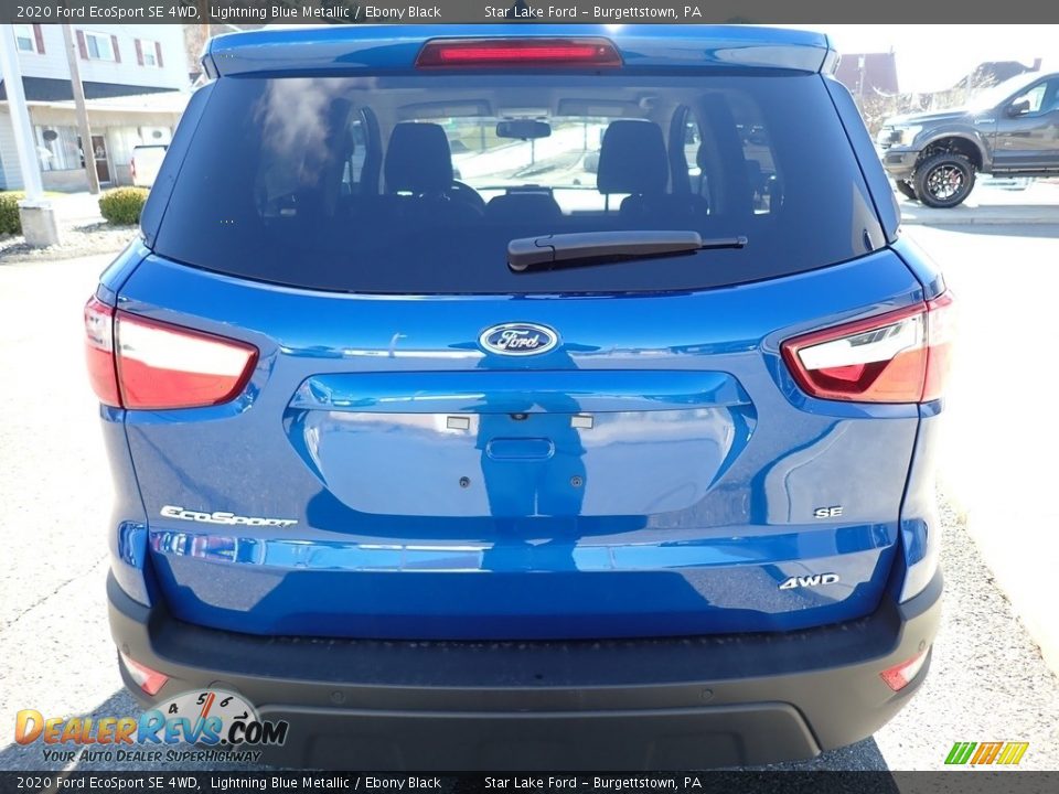 2020 Ford EcoSport SE 4WD Lightning Blue Metallic / Ebony Black Photo #4