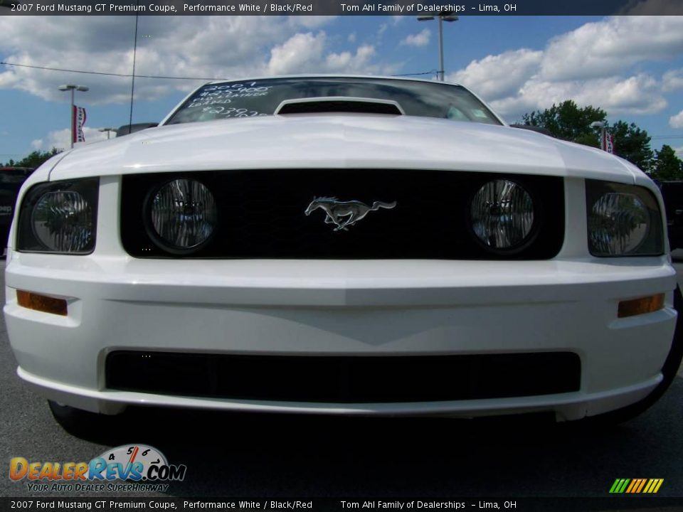 2007 Ford Mustang GT Premium Coupe Performance White / Black/Red Photo #3