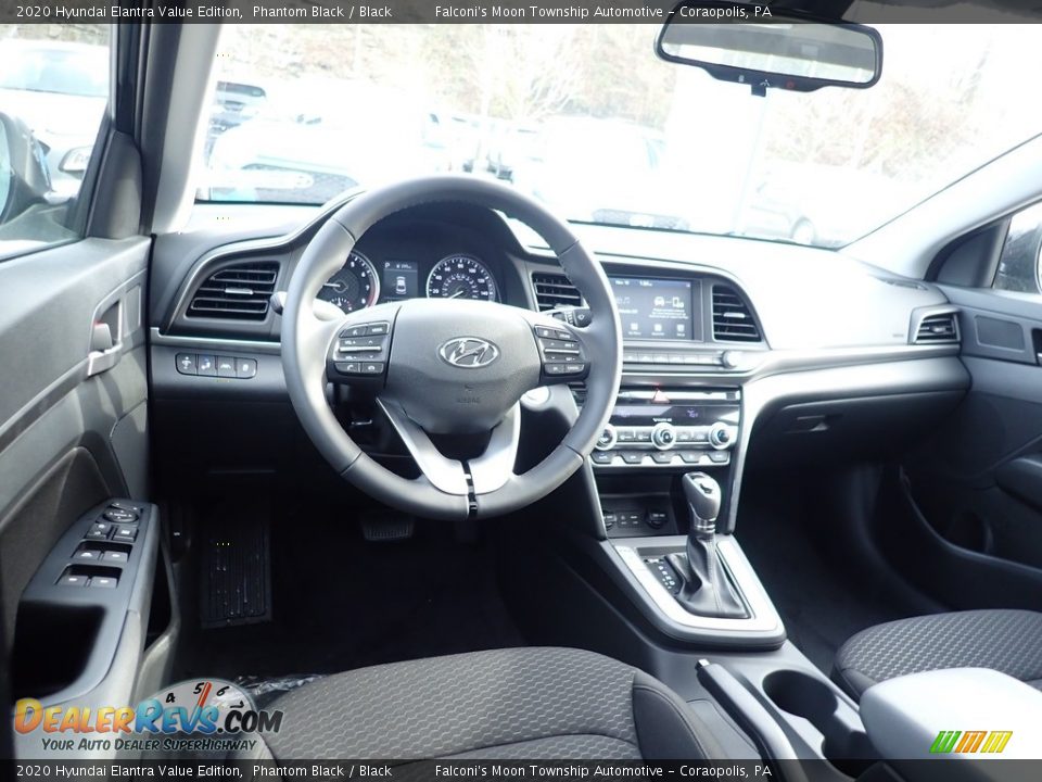 Black Interior - 2020 Hyundai Elantra Value Edition Photo #9