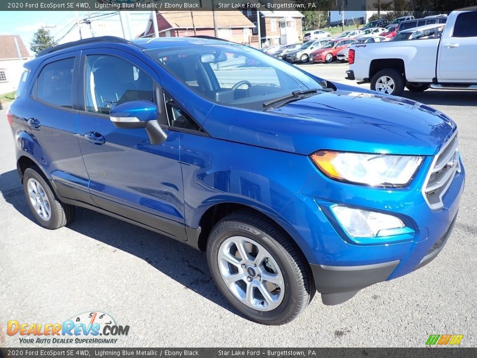 2020 Ford EcoSport SE 4WD Lightning Blue Metallic / Ebony Black Photo #8