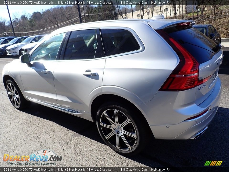 2021 Volvo XC60 T5 AWD Inscription Bright Silver Metallic / Blonde/Charcoal Photo #4