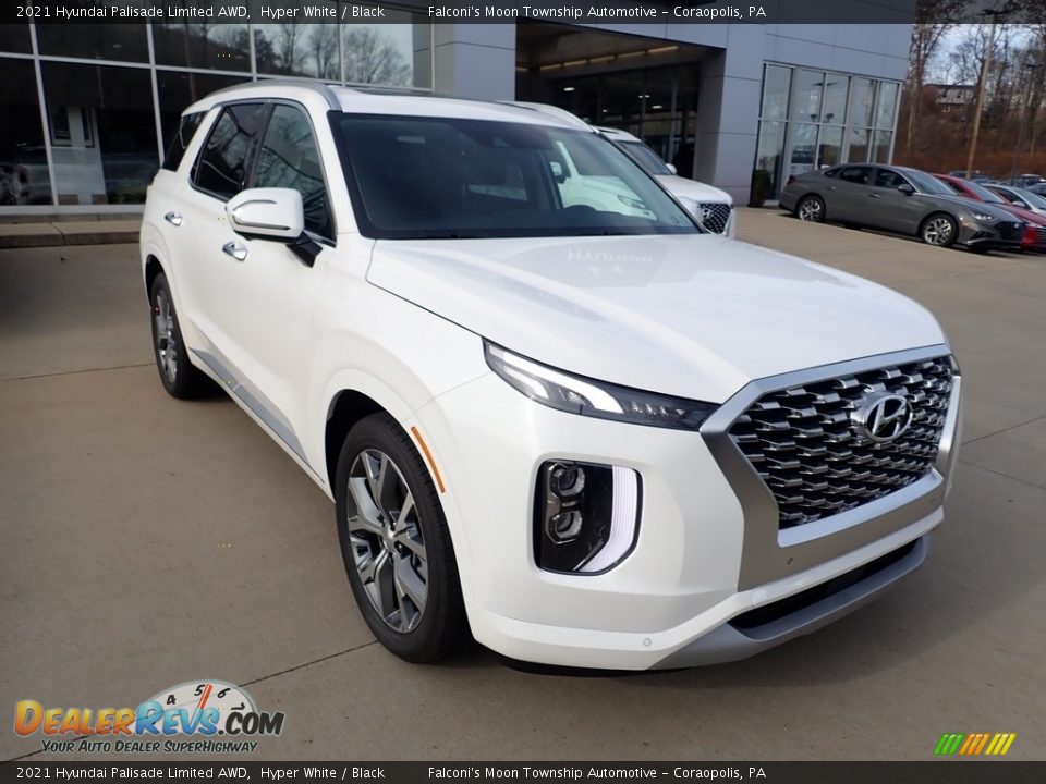 2021 Hyundai Palisade Limited AWD Hyper White / Black Photo #3