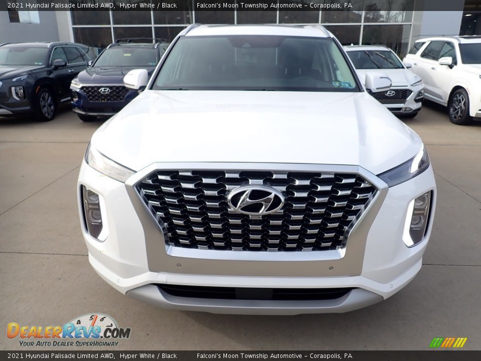 2021 Hyundai Palisade Limited AWD Hyper White / Black Photo #4