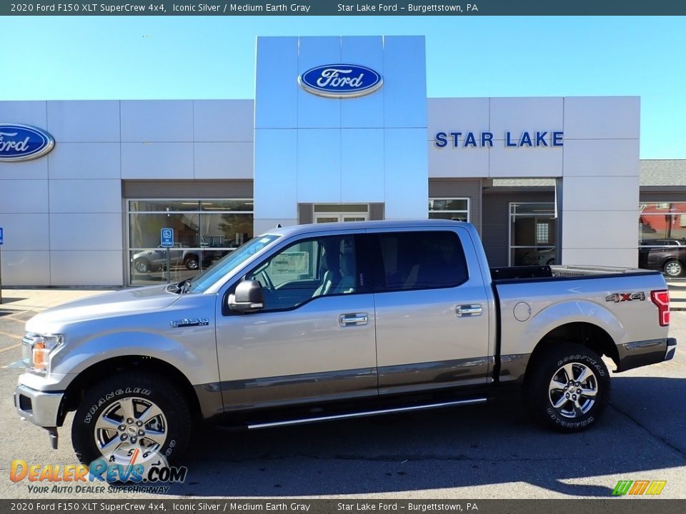 2020 Ford F150 XLT SuperCrew 4x4 Iconic Silver / Medium Earth Gray Photo #1