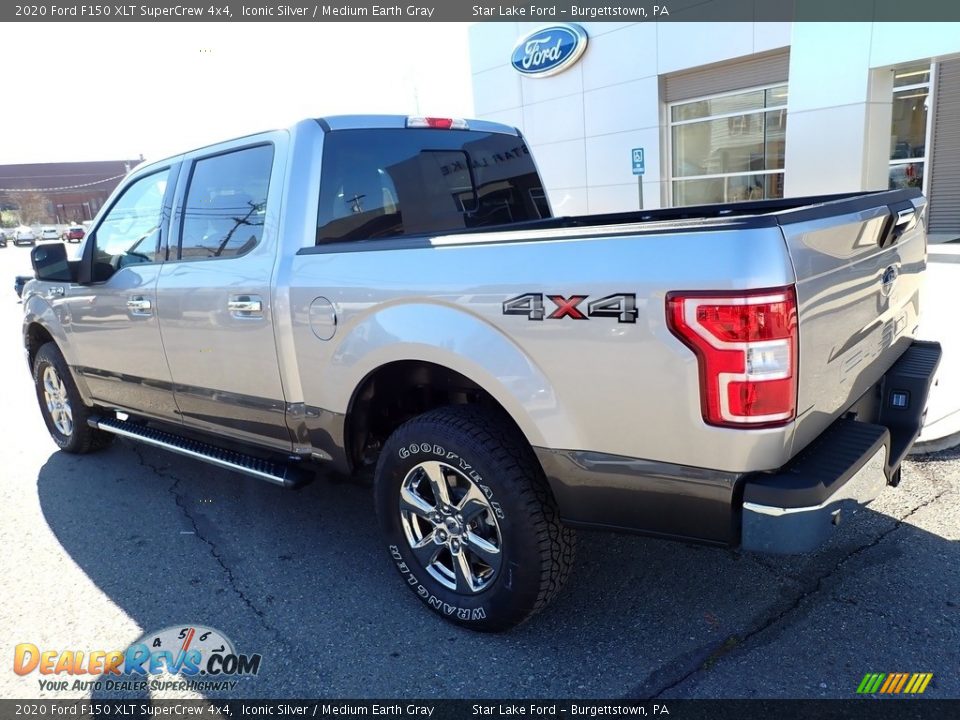 2020 Ford F150 XLT SuperCrew 4x4 Iconic Silver / Medium Earth Gray Photo #3