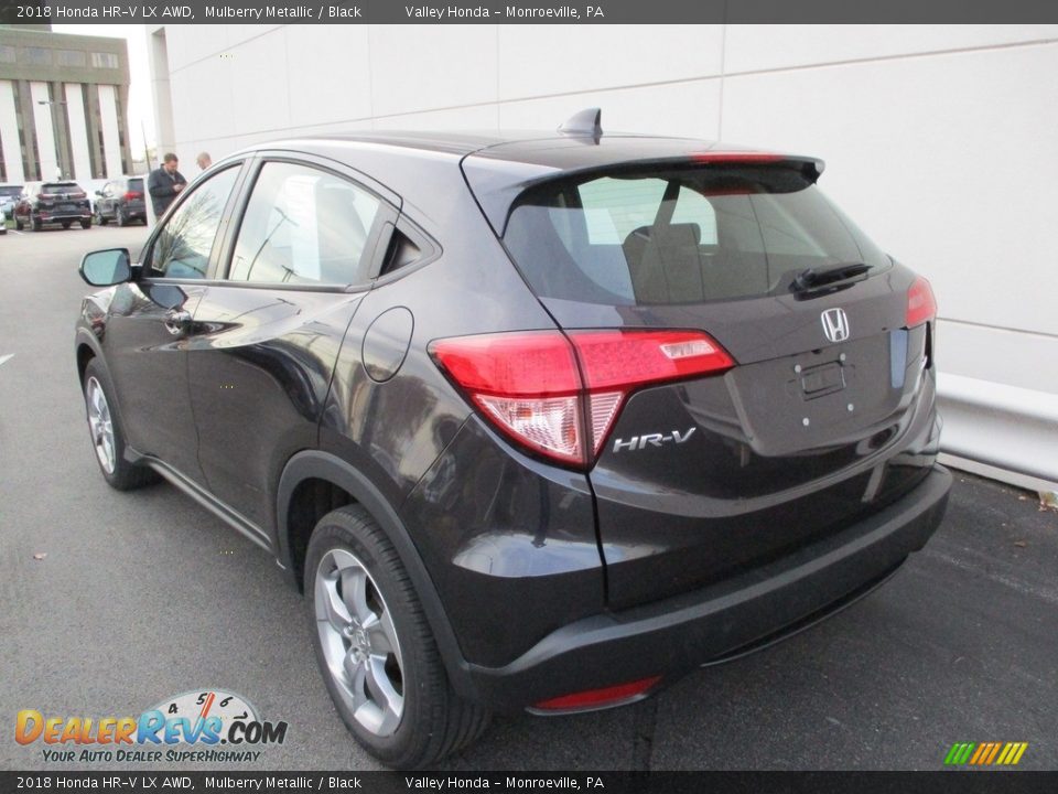 2018 Honda HR-V LX AWD Mulberry Metallic / Black Photo #3