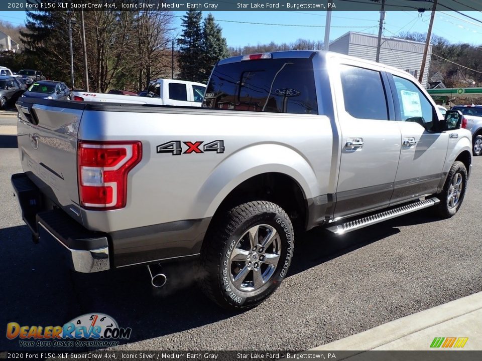 2020 Ford F150 XLT SuperCrew 4x4 Iconic Silver / Medium Earth Gray Photo #5