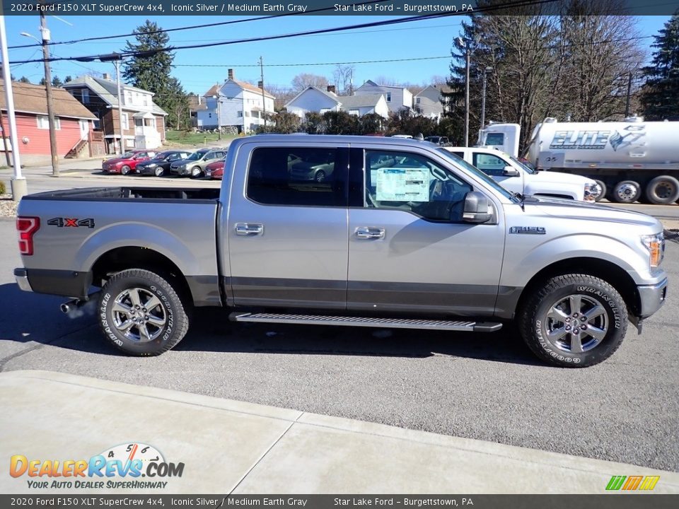 2020 Ford F150 XLT SuperCrew 4x4 Iconic Silver / Medium Earth Gray Photo #6