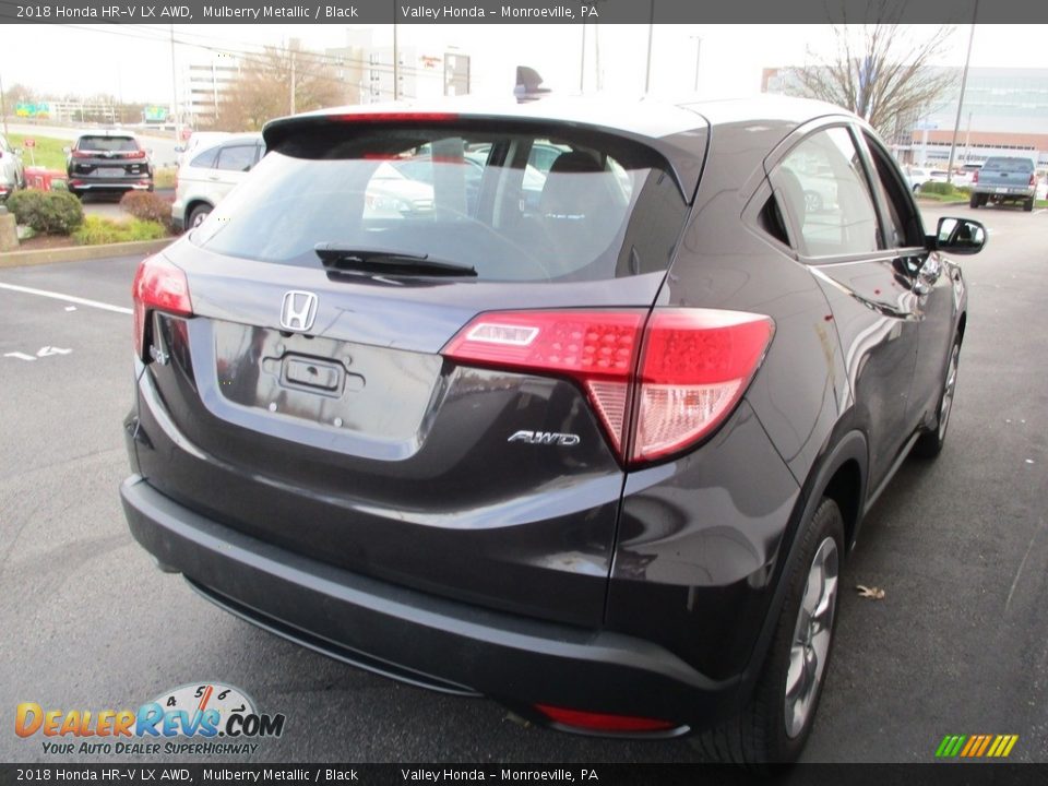 2018 Honda HR-V LX AWD Mulberry Metallic / Black Photo #5