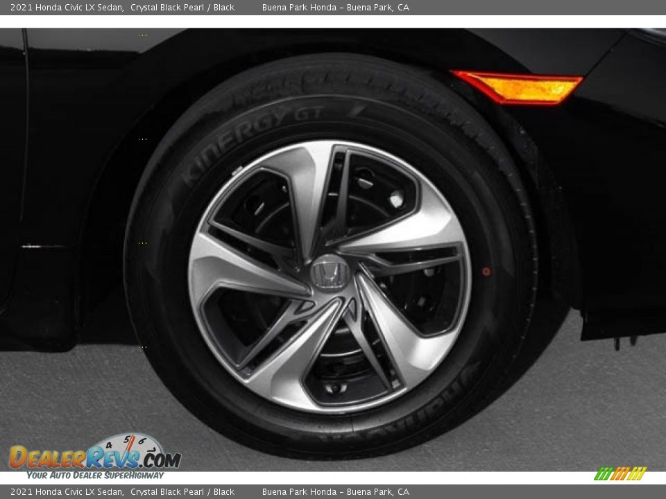 2021 Honda Civic LX Sedan Crystal Black Pearl / Black Photo #12