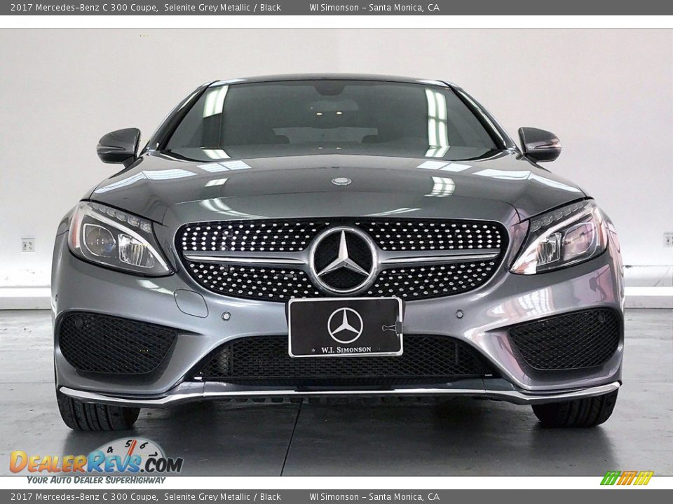 2017 Mercedes-Benz C 300 Coupe Selenite Grey Metallic / Black Photo #2