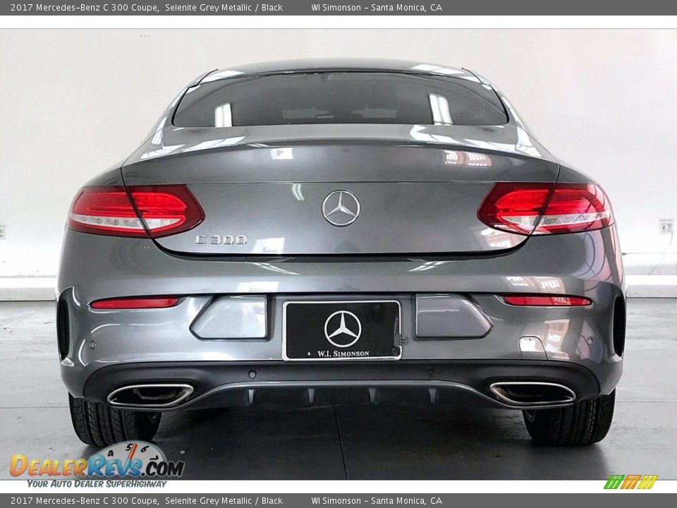 2017 Mercedes-Benz C 300 Coupe Selenite Grey Metallic / Black Photo #3