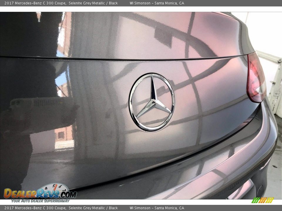 2017 Mercedes-Benz C 300 Coupe Selenite Grey Metallic / Black Photo #7
