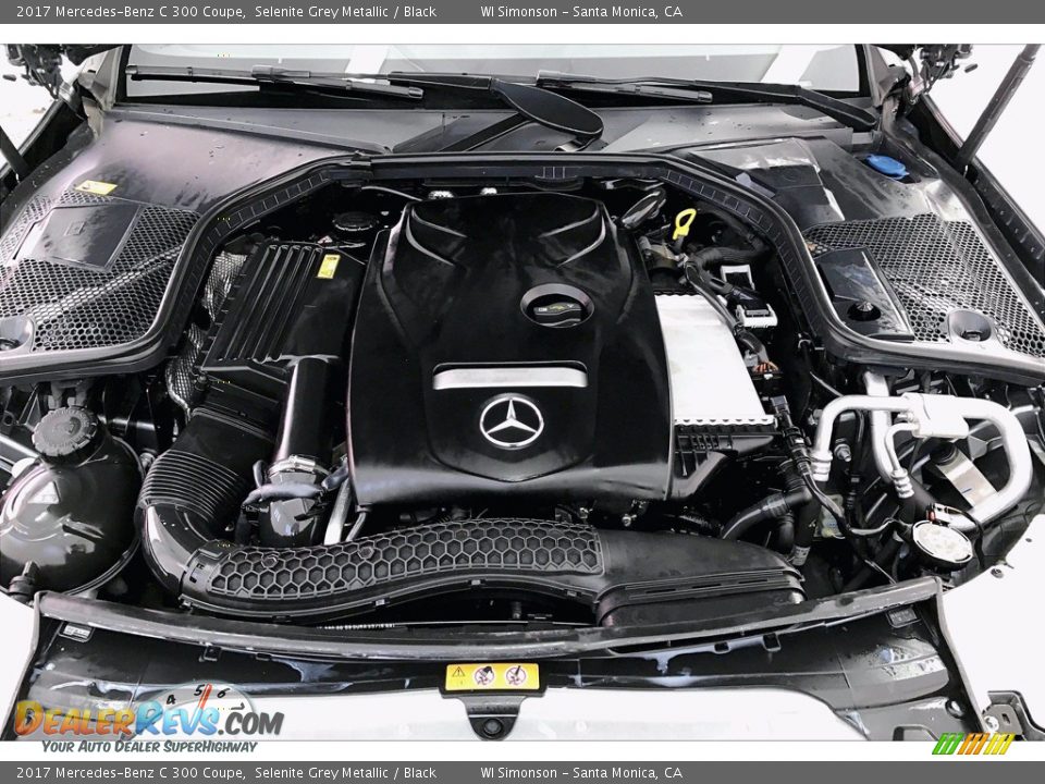 2017 Mercedes-Benz C 300 Coupe Selenite Grey Metallic / Black Photo #9