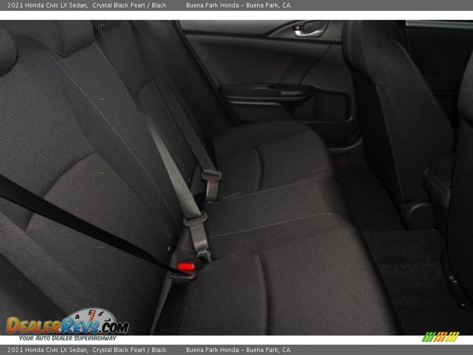 2021 Honda Civic LX Sedan Crystal Black Pearl / Black Photo #27