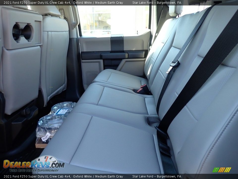 Rear Seat of 2021 Ford F250 Super Duty XL Crew Cab 4x4 Photo #11