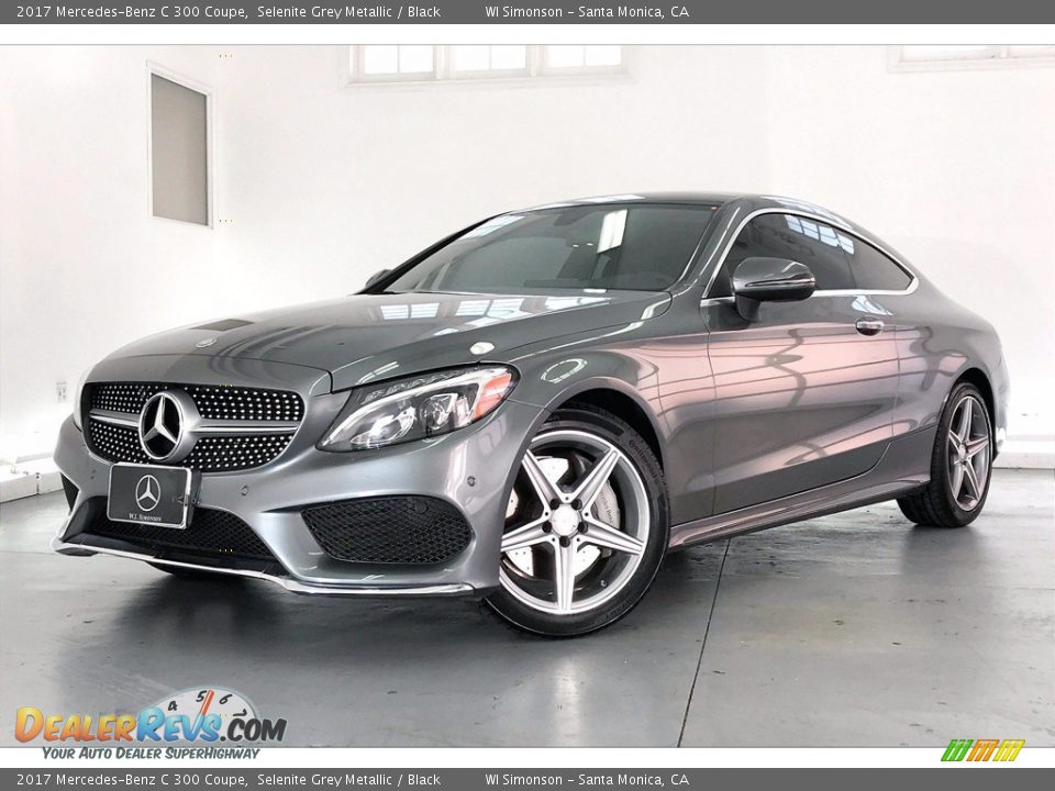 2017 Mercedes-Benz C 300 Coupe Selenite Grey Metallic / Black Photo #12