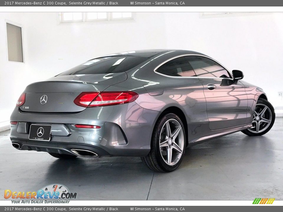 2017 Mercedes-Benz C 300 Coupe Selenite Grey Metallic / Black Photo #13