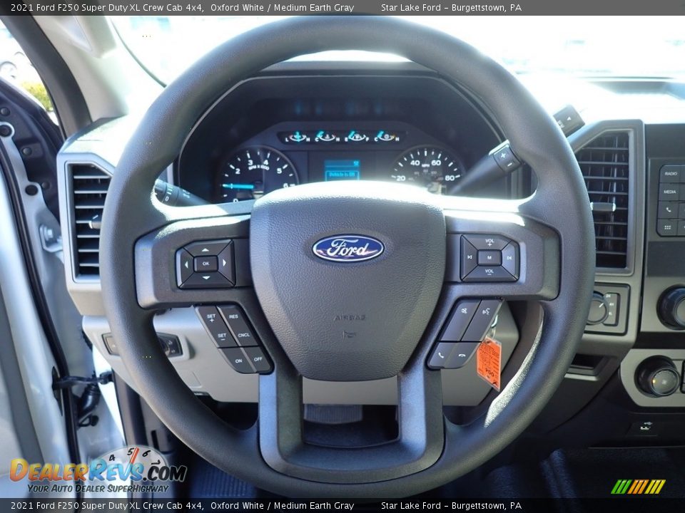 2021 Ford F250 Super Duty XL Crew Cab 4x4 Steering Wheel Photo #16