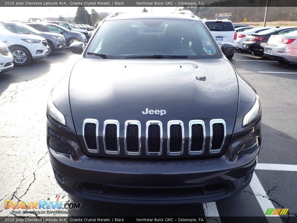 2016 Jeep Cherokee Latitude 4x4 Granite Crystal Metallic / Black Photo #3