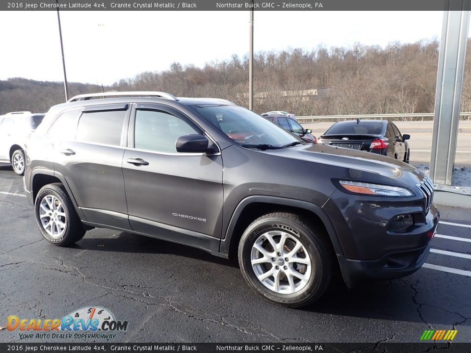 2016 Jeep Cherokee Latitude 4x4 Granite Crystal Metallic / Black Photo #4