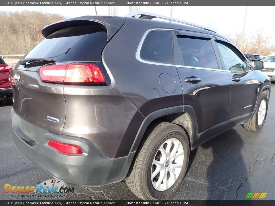 2016 Jeep Cherokee Latitude 4x4 Granite Crystal Metallic / Black Photo #9