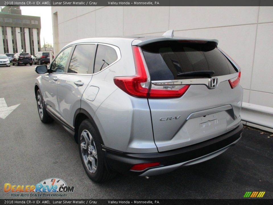 2018 Honda CR-V EX AWD Lunar Silver Metallic / Gray Photo #3