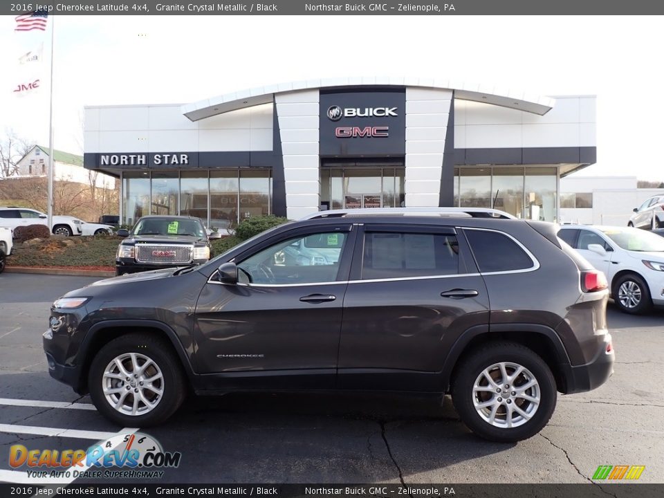 2016 Jeep Cherokee Latitude 4x4 Granite Crystal Metallic / Black Photo #13