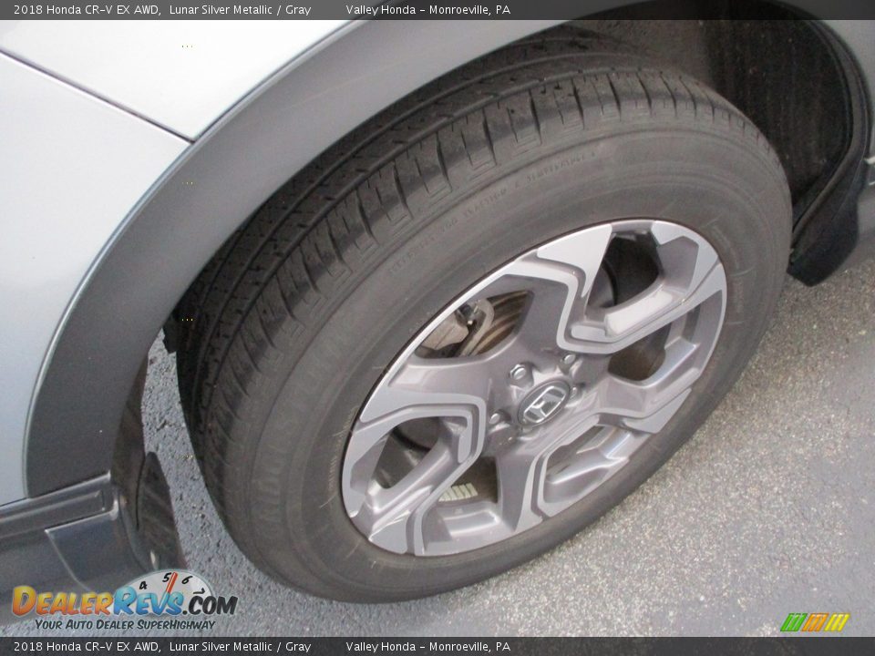 2018 Honda CR-V EX AWD Lunar Silver Metallic / Gray Photo #6