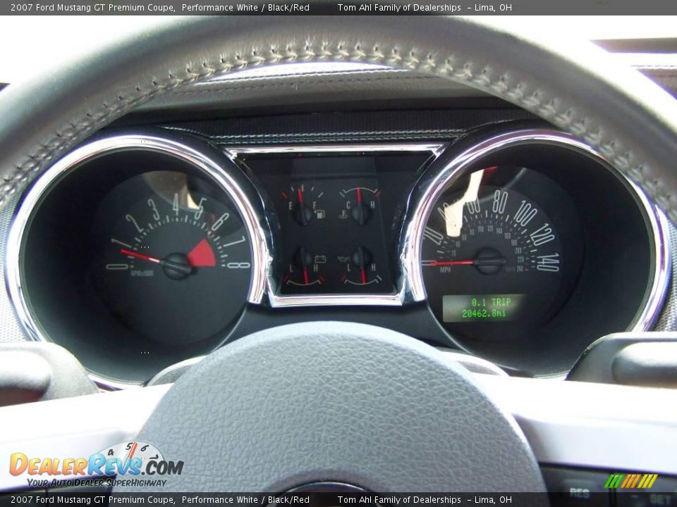 2007 Ford Mustang GT Premium Coupe Performance White / Black/Red Photo #14