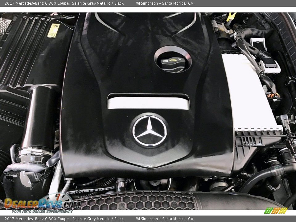 2017 Mercedes-Benz C 300 Coupe Selenite Grey Metallic / Black Photo #32