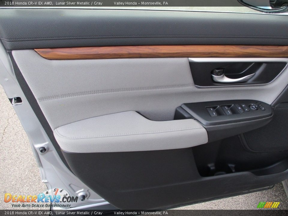 2018 Honda CR-V EX AWD Lunar Silver Metallic / Gray Photo #10