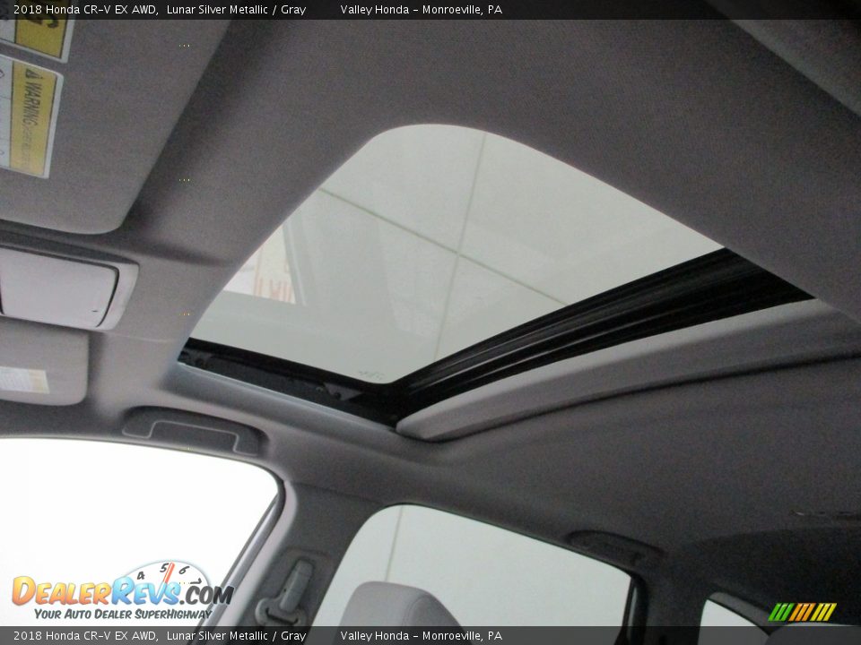 2018 Honda CR-V EX AWD Lunar Silver Metallic / Gray Photo #11