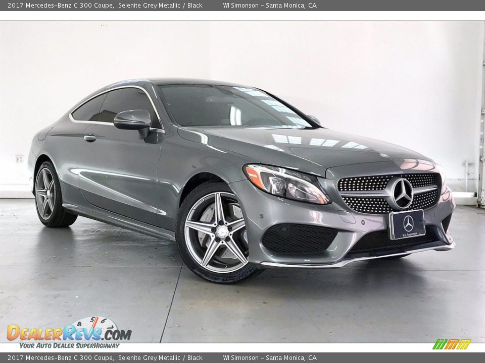 2017 Mercedes-Benz C 300 Coupe Selenite Grey Metallic / Black Photo #34